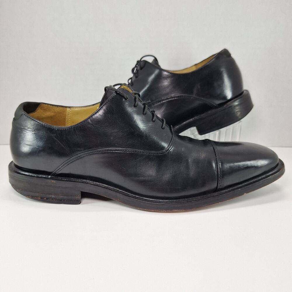Cole Haan Air Madero Mens 8M Black Leather C03554 Cap Toe Oxford Dress Shoes